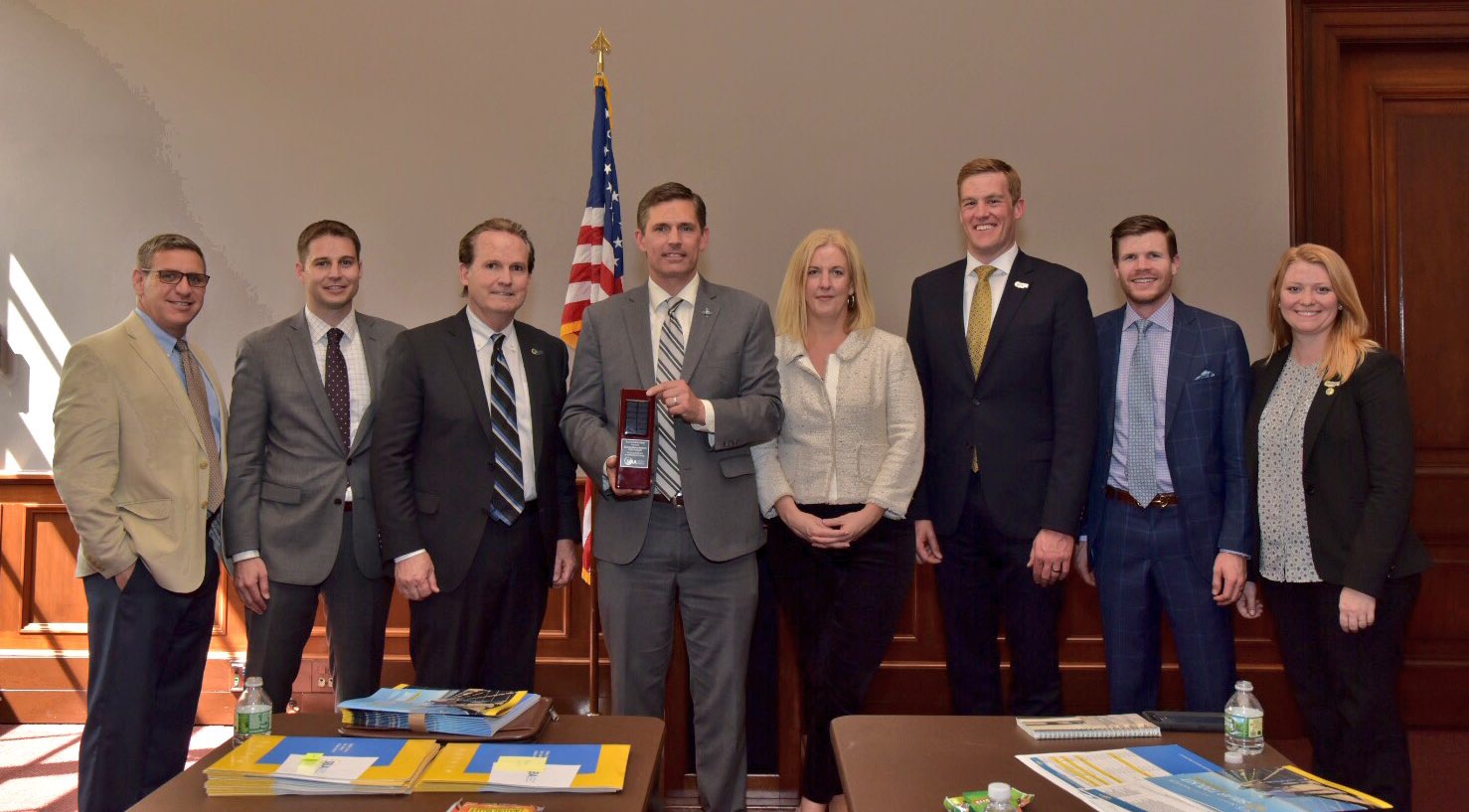 U.S. Senator Martin Heinrich (D-N.M.) receives the Solar Champion Award from the Solar Energy Industries Association (SEIA)